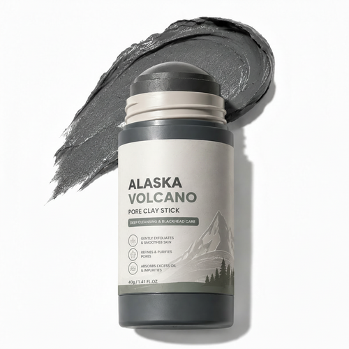 𝐀𝐥𝐚𝐬𝐤𝐚 𝐕𝐨𝐥𝐜𝐚𝐧𝐨 𝐏𝐨𝐫𝐞 𝐂𝐥𝐚𝐲 𝐒𝐭𝐢𝐜𝐤 – Blackhead Remover & Gentle Exfoliating Face Mask